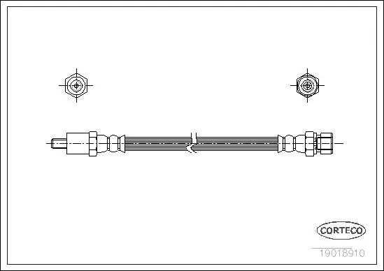 Handler.Part Brake hose CORTECO 19018910 4