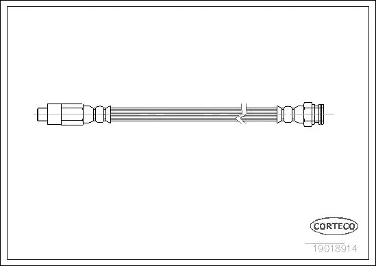 Handler.Part Brake hose CORTECO 19018914 1