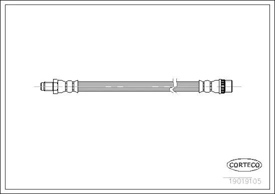 Handler.Part Brake hose CORTECO 19019105 4