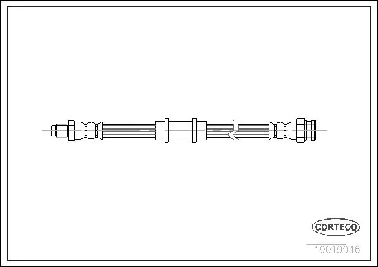 Handler.Part Brake hose CORTECO 19019946 1