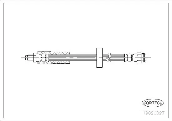 Handler.Part Brake hose CORTECO 19020027 1