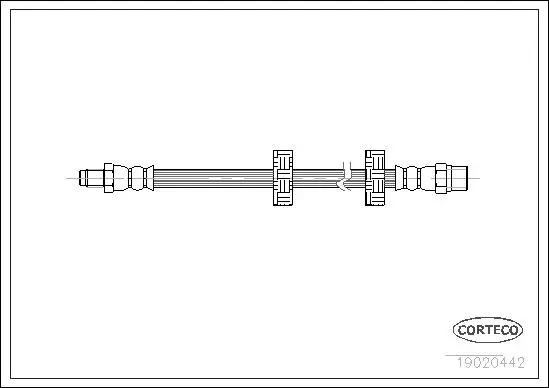 Handler.Part Brake hose CORTECO 19020442 1