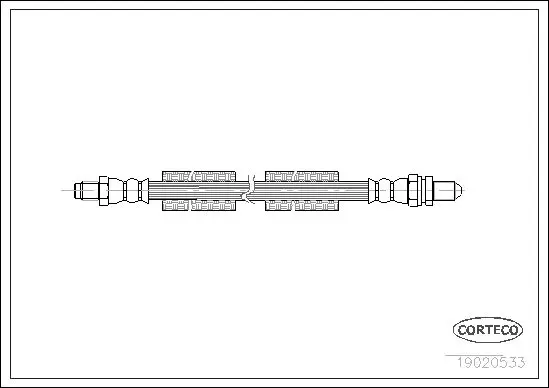 Handler.Part Brake hose CORTECO 19020533 1