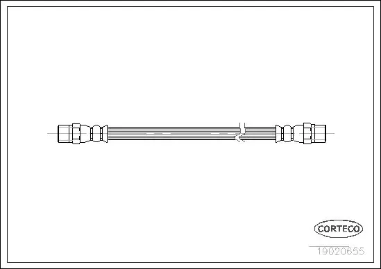 Handler.Part Brake hose CORTECO 19020655 1