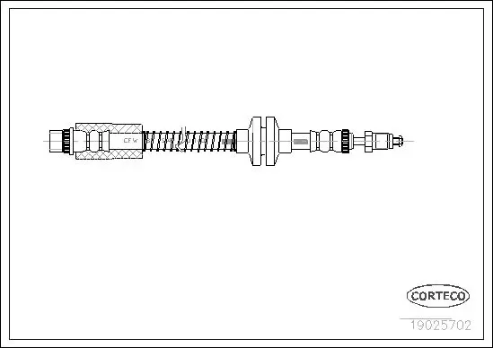 Handler.Part Brake hose CORTECO 19025702 1