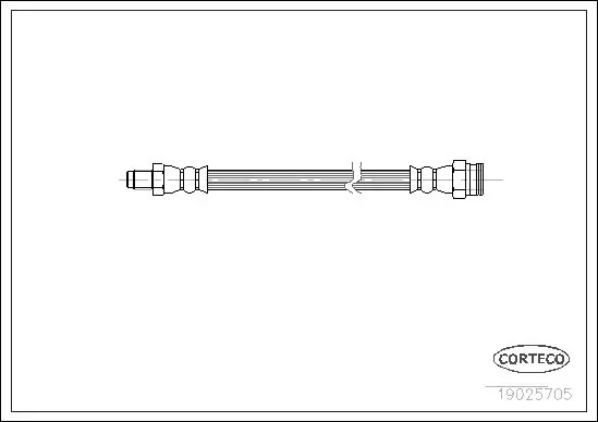 Handler.Part Brake hose CORTECO 19025705 1