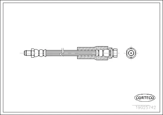 Handler.Part Brake hose CORTECO 19025742 1