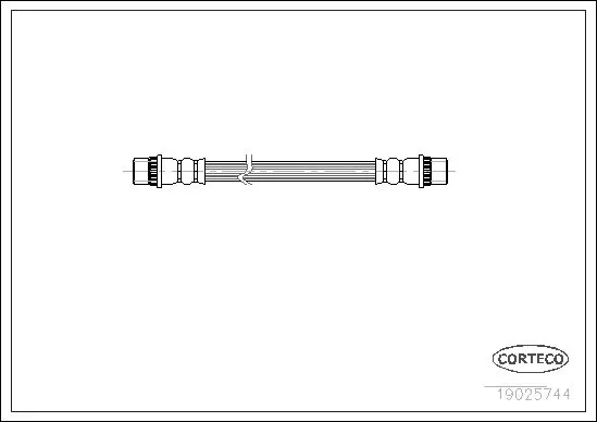 Handler.Part Brake hose CORTECO 19025744 1