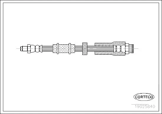 Handler.Part Brake hose CORTECO 19025840 1