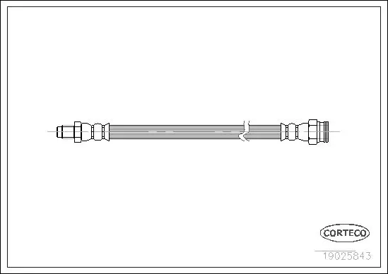 Handler.Part Brake hose CORTECO 19025843 1