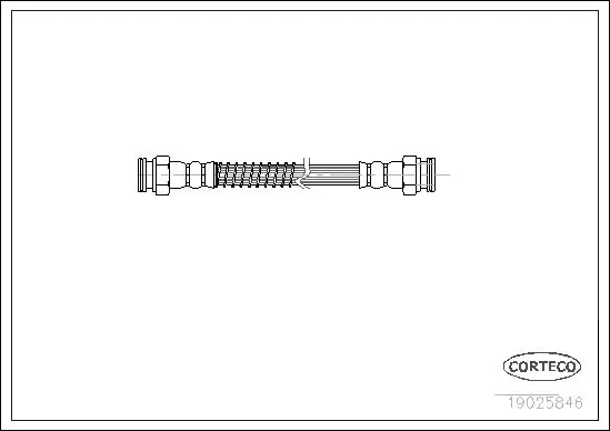 Handler.Part Brake hose CORTECO 19025846 1