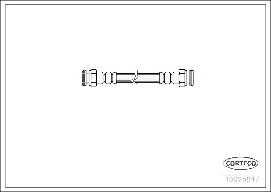 Handler.Part Brake hose CORTECO 19025847 1