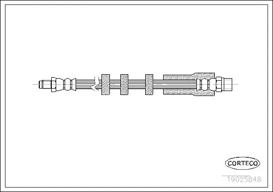 Handler.Part Brake hose CORTECO 19025848 1