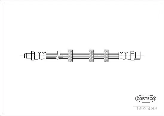 Handler.Part Brake hose CORTECO 19025849 1