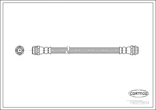 Handler.Part Brake hose CORTECO 19025904 2