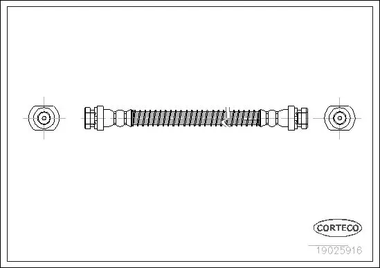 Handler.Part Brake hose CORTECO 19025916 1