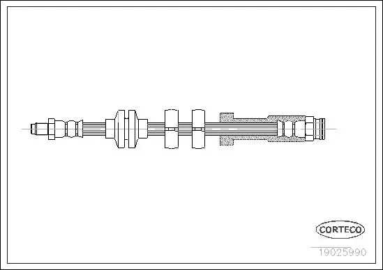 Handler.Part Brake hose CORTECO 19025990 1