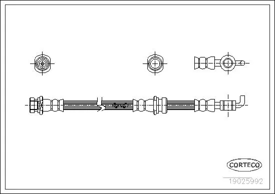 Handler.Part Brake hose CORTECO 19025992 1