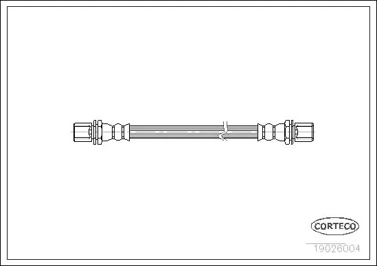 Handler.Part Brake hose CORTECO 19026004 1