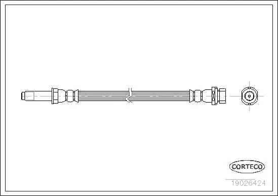 Handler.Part Brake hose CORTECO 19026424 1