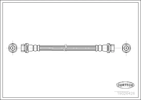 Handler.Part Brake hose CORTECO 19026426 1