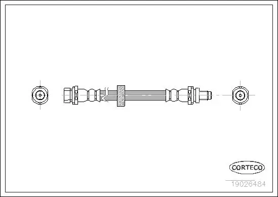 Handler.Part Brake hose CORTECO 19026484 1