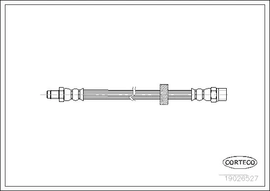 Handler.Part Brake hose CORTECO 19026527 1