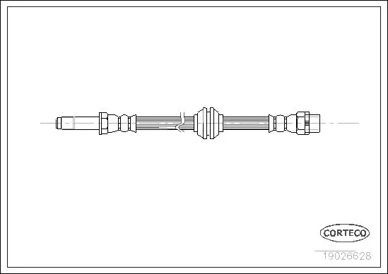 Handler.Part Brake hose CORTECO 19026628 2