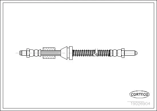 Handler.Part Brake hose CORTECO 19026904 1