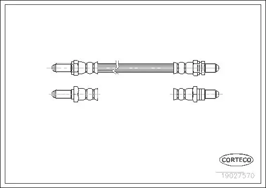 Handler.Part Brake hose CORTECO 19027570 1