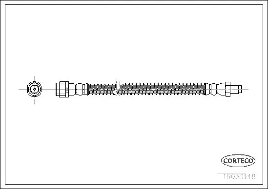 Handler.Part Brake hose CORTECO 19030148 2