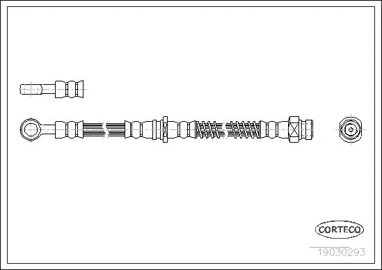 Handler.Part Brake hose CORTECO 19030293 1