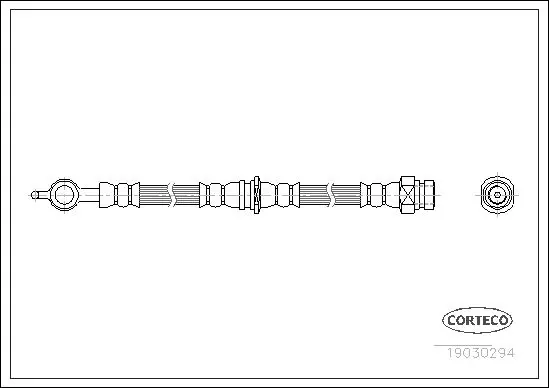 Handler.Part Brake hose CORTECO 19030294 1