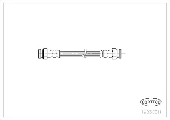 Handler.Part Brake hose CORTECO 19030311 1