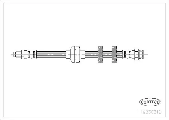 Handler.Part Brake hose CORTECO 19030312 1