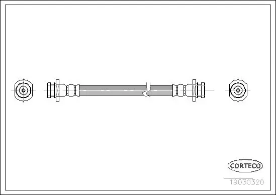 Handler.Part Brake hose CORTECO 19030320 1