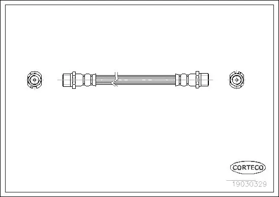 Handler.Part Brake hose CORTECO 19030329 1