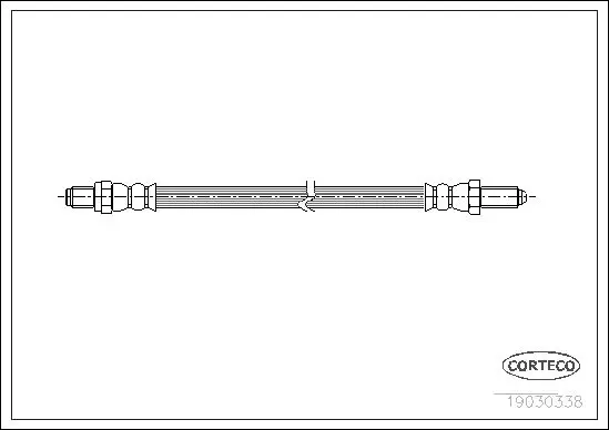 Handler.Part Brake hose CORTECO 19030338 1