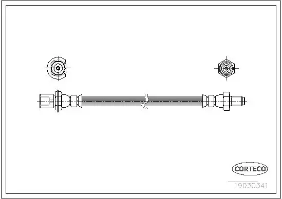 Handler.Part Brake hose CORTECO 19030341 1