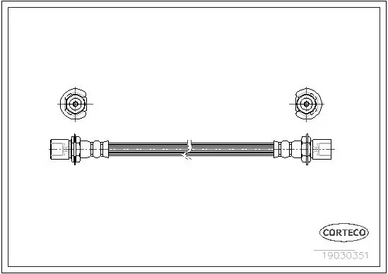 Handler.Part Brake hose CORTECO 19030351 1