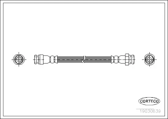 Handler.Part Brake hose CORTECO 19030369 1