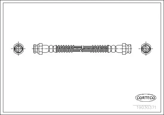 Handler.Part Brake hose CORTECO 19030371 1