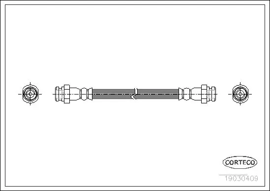 Handler.Part Brake hose CORTECO 19030409 1