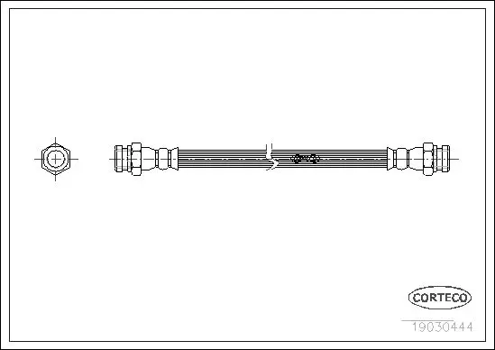 Handler.Part Brake hose CORTECO 19030444 1