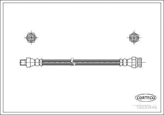 Handler.Part Brake hose CORTECO 19030446 1