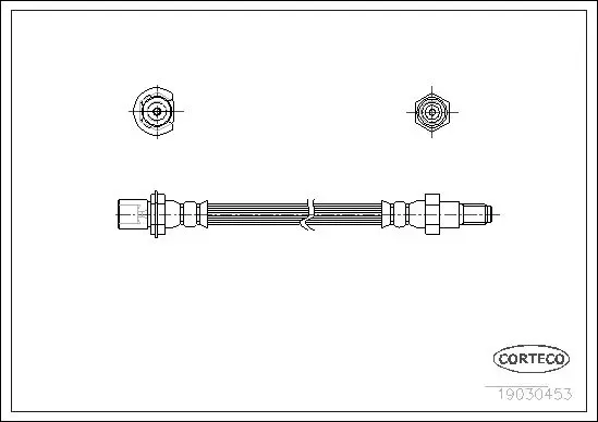 Handler.Part Brake hose CORTECO 19030453 1