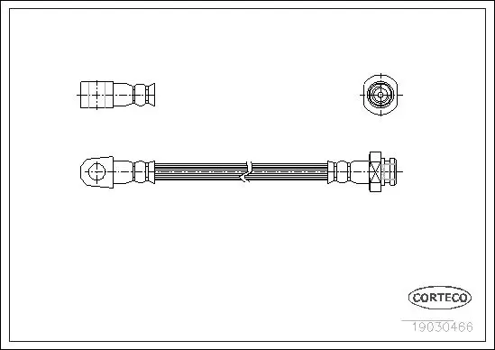 Handler.Part Brake hose CORTECO 19030466 1