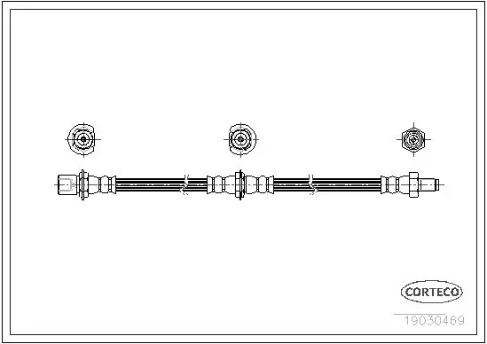 Handler.Part Brake hose CORTECO 19030469 1