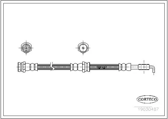 Handler.Part Brake hose CORTECO 19030487 1