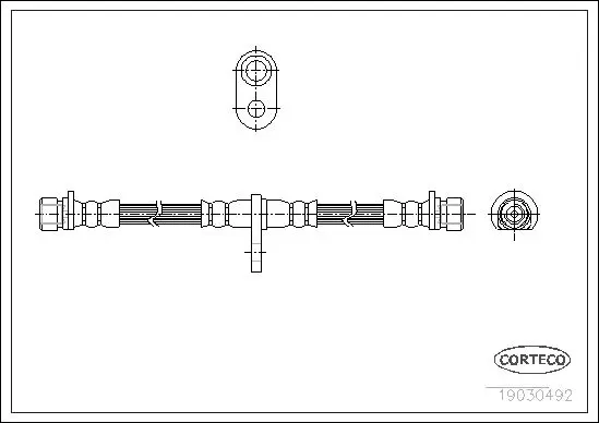 Handler.Part Brake hose CORTECO 19030492 1